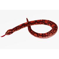 Knuffeldier Regenboog Boa slang - zachte pluche stof - premium kwaliteit knuffels - rood - 100 cm   -
