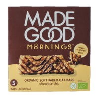 Mornings bar choco chip bio 5 Stuks