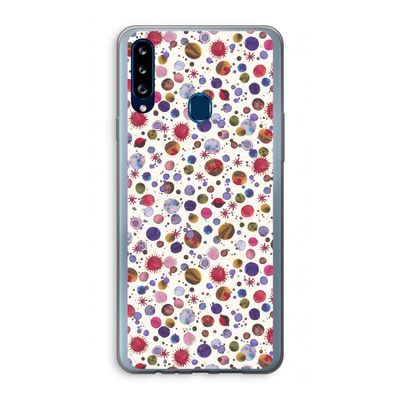 Planets Space: Samsung Galaxy A20s Transparant Hoesje