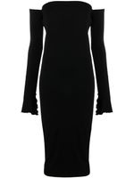 THE ANDAMANE robe-bustier à fermeture nouée - Noir