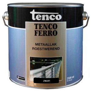Ferro zwart 2,5l verf/beits - tenco