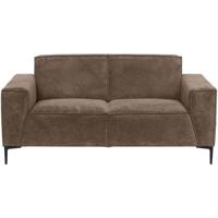 Leen Bakker - Bank Romy 2-zits - Egon - Stof - Taupe - 90x195x78 Cm