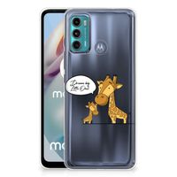 Motorola Moto G60 Telefoonhoesje met Naam Giraffe - thumbnail