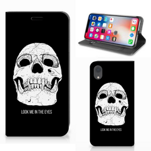 Mobiel BookCase Apple iPhone Xr Skull Eyes