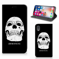 Mobiel BookCase Apple iPhone Xr Skull Eyes - thumbnail