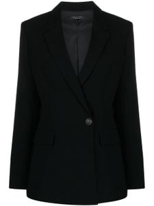 rag & bone blazer Tessa en crêpe - Noir