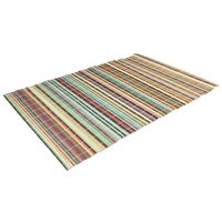 1x Bamboe tafelonderlegger/placemat 30 x 45 cm gekleurd   -