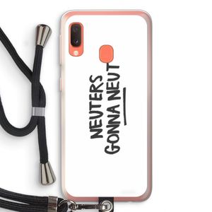 Neuters: Samsung Galaxy A20e Transparant Hoesje met koord