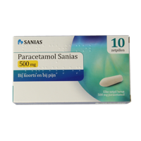 Sanias Paracetamol 500mg 10 Zetpillen