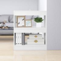 Boekenkast/kamerscherm 60x30x72 cm wit