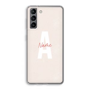 Strawberry Milkshake: Samsung Galaxy S21 Transparant Hoesje