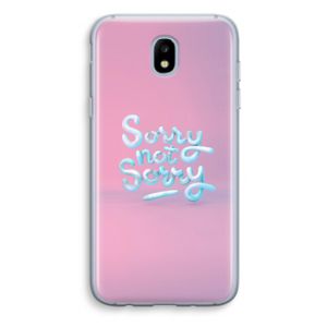 Sorry not sorry: Samsung Galaxy J5 (2017) Transparant Hoesje