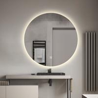 Badkamerspiegel Circle | 90 cm | Rond | Indirecte LED verlichting | Touch button | Met verwarming