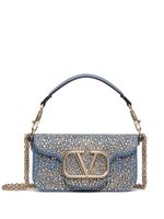 Valentino Garavani petit sac porté épaule Locò - Bleu - thumbnail