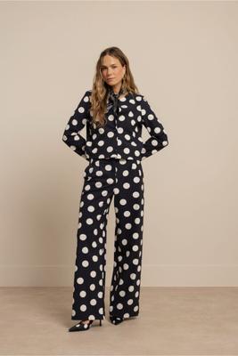 Charlot polkadot jacket - darkblue/kit - 13490