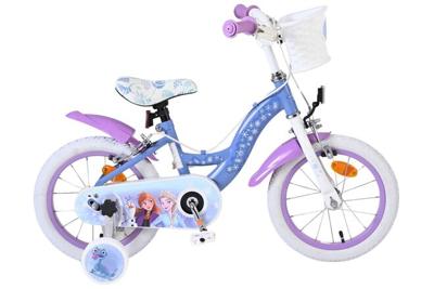 Volare Disney frozen 2 kinderfahrrad - mädchen - 14 zoll - blau/lila - zwei handbremsen