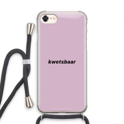 kwetsbaar: iPhone 7 Transparant Hoesje met koord
