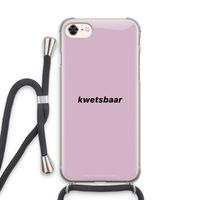 kwetsbaar: iPhone 7 Transparant Hoesje met koord