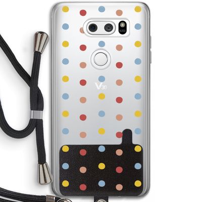 Bollen: LG V30 Transparant Hoesje met koord