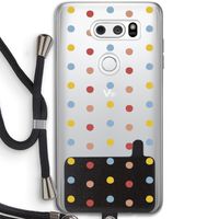 Bollen: LG V30 Transparant Hoesje met koord