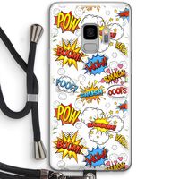 Pow Smack: Samsung Galaxy S9 Transparant Hoesje met koord