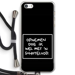 Schotelvod: iPhone 5 / 5S / SE Transparant Hoesje met koord