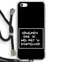Schotelvod: iPhone 5 / 5S / SE Transparant Hoesje met koord