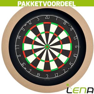 Lena Professional Dartbord + Lena Dartbord Verlichting Basic Plain