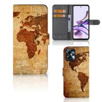 Motorola Moto G13 | G23 | Flip Cover | Wereldkaart