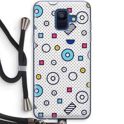 8-bit N°9: Samsung Galaxy A6 (2018) Transparant Hoesje met koord