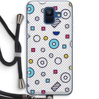8-bit N°9: Samsung Galaxy A6 (2018) Transparant Hoesje met koord