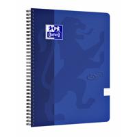 Spiraalblok Oxford Touch A4 lijn 140 pagina&apos;s 80gr blauw | 5 stuks