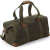 Quadra QD650 Heritage Waxed Canvas Holdall - Olive Green - 48 x 26 x 24 cm