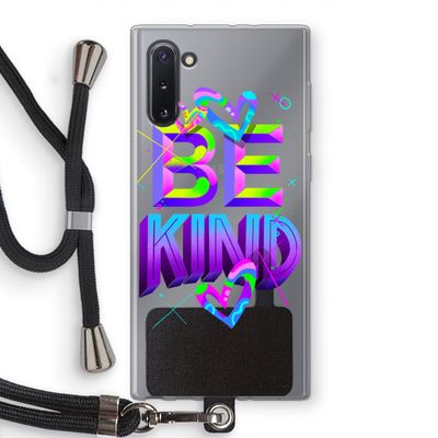 Be Kind: Samsung Galaxy Note 10 Transparant Hoesje met koord