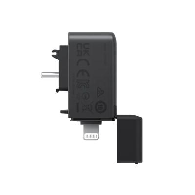 Insta360 X4 Quick Reader geheugenkaartlezer USB-Type C/Lightning Zwart