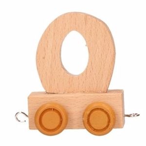 Houten letter trein O    -