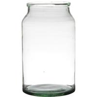 Vaas - gerecycled glas - H30 x D18 cm - helder - bloemenvaas Vaas - gerecycled glas - H30 x D18 cm - helder - bloemenvaas