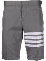 Thom Browne short à détail 4 bandes - Gris - thumbnail