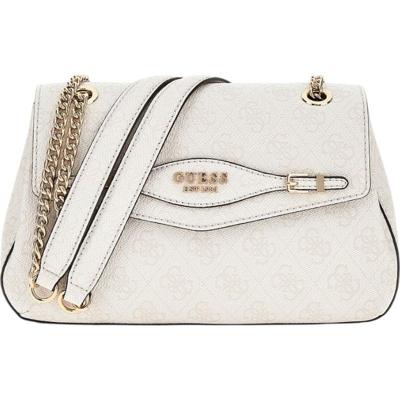 Guess Katya Schoudertas Dames Bruin Wit - Maat One Size - Kleur: Wit | Soccerfanshop