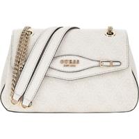 Guess Katya Schoudertas Dames Bruin Wit - Maat One Size - Kleur: Wit | Soccerfanshop