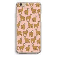 Alpacas: iPhone 6 / 6S Transparant Hoesje