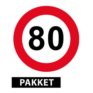 80 jaar versiering pakket