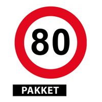 80 jaar versiering pakket - thumbnail