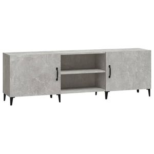 vidaXL Tv-meubel 150x30x50 cm bewerkt hout betongrijs