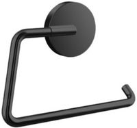 Emco Round toiletrolhouder zonder klep 14,4x2,3x10,3cm zwart