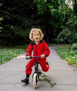 Waterproof Softshell Overall Red Jumpsuit