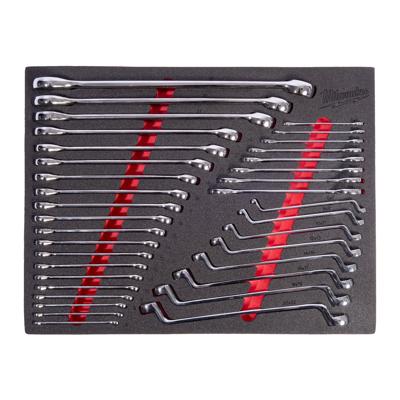 Milwaukee TOOLGUARD™ Foam inlay gemengde steeksleutelset 36-delig - 4932500758 Milwaukee TOOLGUARD™ Foam inlay gemengde steeksleutelset 36-delig - 4932500758