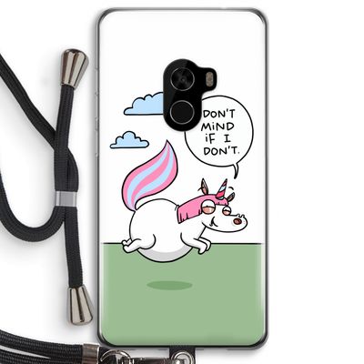 Unicorn: Xiaomi Mi Mix 2 Transparant Hoesje met koord