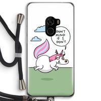 Unicorn: Xiaomi Mi Mix 2 Transparant Hoesje met koord