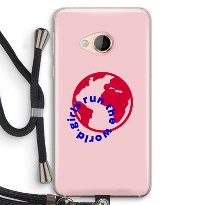 Run The World: HTC U Play Transparant Hoesje met koord